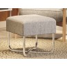 Casabianca ACE Bench In Light Gray Fabric With Black Painted Base - Lifestyle 2
