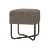 Casabianca ACE Bench In Mocha Fabric With Black Painted Base - Front