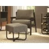 Casabianca ACE Bench In Mocha Fabric With Black Painted Base - Lifestyle 1 - Casabianca ACE Bench In Mocha Fabric With Black Painted Base - Lifestyle 1