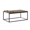 Casabianca NOA Coffee Table In Dark Brown Oak - Angled
