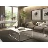 Casabianca NOA Coffee Table In Matte White - Lifestyle Angled Shot - Casabianca NOA Coffee Table In Matte White - Lifestyle Angled Shot