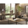 Casabianca NOA Console Table In Oak With Black Painted Metal Frame - Lifestyle 2