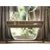 Casabianca NOA Console Table In Oak With Black Painted Metal Frame - Lifestyle - Casabianca NOA Console Table In Oak With Black Painted Metal Frame - Lifestyle
