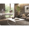 Casabianca NOA Console Table In Matte White With Chromed Metal Frame - Lifestyle 2