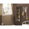 Casabianca NOA Shoe Rack In Dark Brown Oak - Lifestyle with Opened Cabinet - Casabianca NOA Shoe Rack In Dark Brown Oak - Lifestyle with Opened Cabinet
