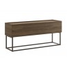 Casabianca NOA LOW Entertainment Center In Dark Brown - Angled