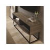 Casabianca NOA LOW Entertainment Center In Dark Brown - Top Angle Lifestyle