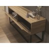 Casabianca NOA LOW Entertainment Center In Oak Melanine - Top Angle Lifestyle