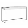  Casabianca NOA Office Desk In Matte White - Angled -  Casabianca NOA Office Desk In Matte White - Angled