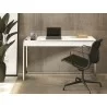  Casabianca NOA Office Desk In Matte White - Front Lifestyle -  Casabianca NOA Office Desk In Matte White - Front Lifestyle