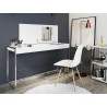  Casabianca NOA Office Desk In Matte White - Angled Lifestyle
