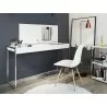  Casabianca NOA Office Desk In Matte White - Angled Lifestyle -  Casabianca NOA Office Desk In Matte White - Angled Lifestyle