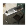  Casabianca NOA Office Desk In Matte White - Top Angle Lifestyle