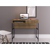 Casabianca CLARK Office Desk In Walnut Melamine With Black Painted Metal Frame - Lifestyle