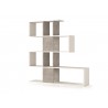 Time Bookcase In White Wood Grain And Light Oak Concrete Melamine - White BG