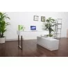J&M Furniture KD12 Modern Office Desk in White - J&M Furniture KD12 Modern Office Desk in White