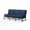 La Jolla Sofa in Spectrum Indigo w/ Self Welt - Front Side Angle - La Jolla Sofa in Spectrum Indigo w/ Self Welt - Front Side Angle