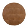 Sunpan Nilda Ottoman Camel Leather - Top Angle
