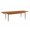 Greenington Erikka 110" Double-Leaves Extension Dining Table Amber - Front Side Angle