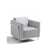 oodstock Marketing Keefe Lounge Chair - Silver - Angled