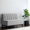 Sunpan Kosovo Modular Banquette Bench Polo Club Stone - Lifestyle - Sunpan Kosovo Modular Banquette Bench Polo Club Stone - Lifestyle