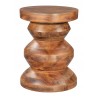 Kerala Side Table in Walnut- Front view 1