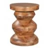 Kerala Side Table in Walnut- Front view 1 - Kerala Side Table in Walnut- Front view 1