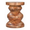 Kerala Side Table in Walnut- Front view 2