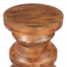 Kerala Side Table in Walnut- top view 1