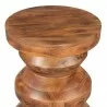 Kerala Side Table in Walnut- top view 1 - Kerala Side Table in Walnut- top view 1