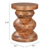 Kerala Side Table in Walnut- table dimension