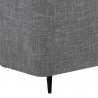 Sunpan Santos Two Seater Sofa - Chacha Grey - Base Angle