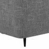 Sunpan Santos Two Seater Sofa - Chacha Grey - Base Angle - Sunpan Santos Two Seater Sofa - Chacha Grey - Base Angle