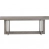 Sunpan Disera Dining Table 96'' in Ash Grey - Front Angle