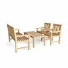 Anderson Teak Classic Bench with 2 Dining Armchair and Rectangular Coffee Table-5 - Anderson Teak Classic Bench with 2 Dining Armchair and Rectangular Coffee Table-5