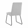 Sunpan Huxley Dining Chair in Belfast Heather Grey - Back Side Angle - Sunpan Huxley Dining Chair in Belfast Heather Grey - Back Side Angle