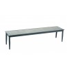 Alfresco Home Genevieve 72" Aluminum / Polywood Dining Bench - Front Side Angle