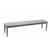 Alfresco Home Genevieve 72" Aluminum / Polywood Dining Bench - Front Side Angle - Alfresco Home Genevieve 72" Aluminum / Polywood Dining Bench - Front Side Angle