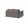Innovation Living Cubed Full Size Sofa Bed With Arms in Mixed Dance Grey - Back Angle - Innovation Living Cubed Full Size Sofa Bed With Arms in Mixed Dance Grey - Back Angle