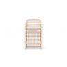 Azzurro Kiawah Bar Stool With Natural Aluminum Frame And Almond All-Weather Wicker - Front