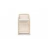 Azzurro Kiawah Bar Stool With Natural Aluminum Frame And Almond All-Weather Wicker - Front - Azzurro Kiawah Bar Stool With Natural Aluminum Frame And Almond All-Weather Wicker - Front