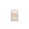 Azzurro Kiawah Counter Stool With Natural Aluminum Frame And Almond All-Weather Wicker - Front