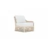 Azzurro Living Kiawah Left Arm Chair With Natural Aluminum Frame And Cloud Cushion - Angled - Azzurro Living Kiawah Left Arm Chair With Natural Aluminum Frame And Cloud Cushion - Angled