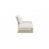 Azzurro Living Kiawah Left Arm Chair With Natural Aluminum Frame And Cloud Cushion - Side - Azzurro Living Kiawah Left Arm Chair With Natural Aluminum Frame And Cloud Cushion - Side