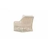 Azzurro Living Kiawah Left Arm Chair With Natural Aluminum Frame And Cloud Cushion - Back Angled - Azzurro Living Kiawah Left Arm Chair With Natural Aluminum Frame And Cloud Cushion - Back Angled