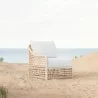Azzurro Living Kiawah Right Arm Chair With Natural Aluminum Frame And Cloud Cushion - Lifestyle - Azzurro Living Kiawah Right Arm Chair With Natural Aluminum Frame And Cloud Cushion - Lifestyle