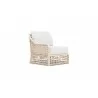 Azzurro Living Kiawah Right Arm Chair With Natural Aluminum Frame And Cloud Cushion - Angled - Azzurro Living Kiawah Right Arm Chair With Natural Aluminum Frame And Cloud Cushion - Angled