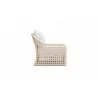 Azzurro Living Kiawah Right Arm Chair With Natural Aluminum Frame And Cloud Cushion - Side - Azzurro Living Kiawah Right Arm Chair With Natural Aluminum Frame And Cloud Cushion - Side