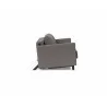 Innovation Living Cubed Full Size Sofa Bed With Arms in Mixed Dance Grey - Side Angled - Innovation Living Cubed Full Size Sofa Bed With Arms in Mixed Dance Grey - Side Angled