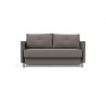 Innovation Living Cubed Full Size Sofa Bed With Arms in Mixed Dance Grey - Front View